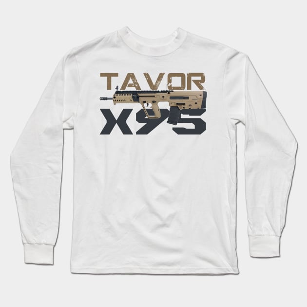 Rifle Tavor X95 Long Sleeve T-Shirt by Aim For The Face